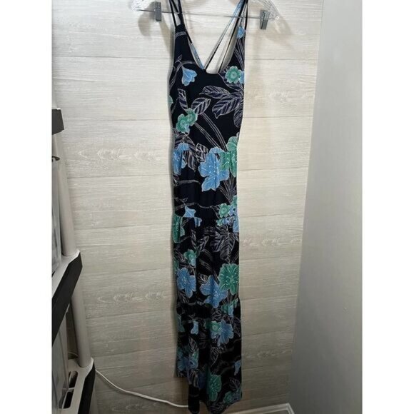Ann Taylor‎ LOFT Floral Tiered Strappy Maxi Dress Size 2 - Picture 4 of 6